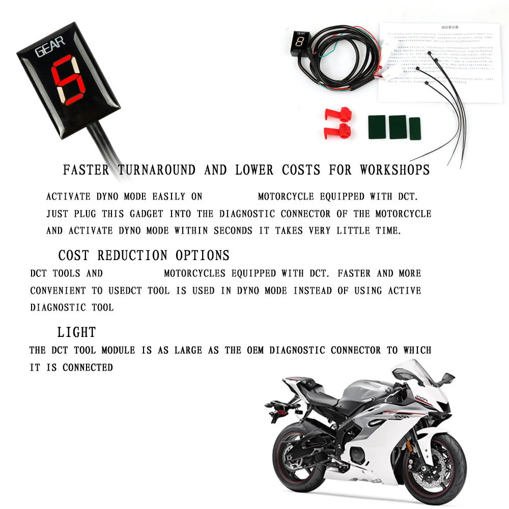 Motorcycle Ecu 1-6 Level Gear Display Indicator For Yamaha XJ6 R1 R6 Fzh150 Fzn150 Xt660 Xjr1300 Fz16 FZ1 FZ-S Xvs950A Fz8 Fz6r