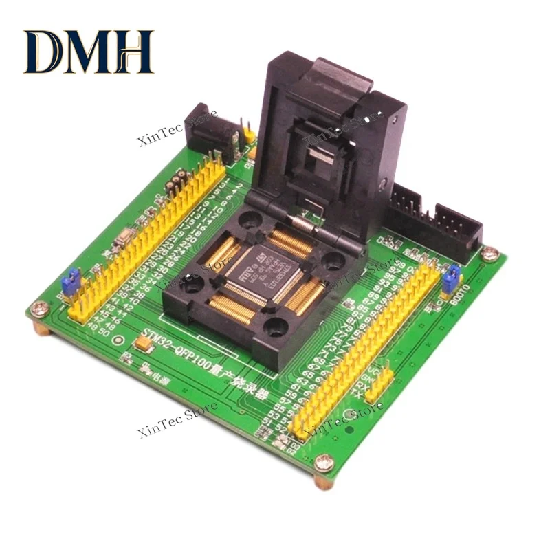 DMH-STM32-QFP100 Mass Production Programming Seat Test Socket Download Tool 0.5mm LQFP100