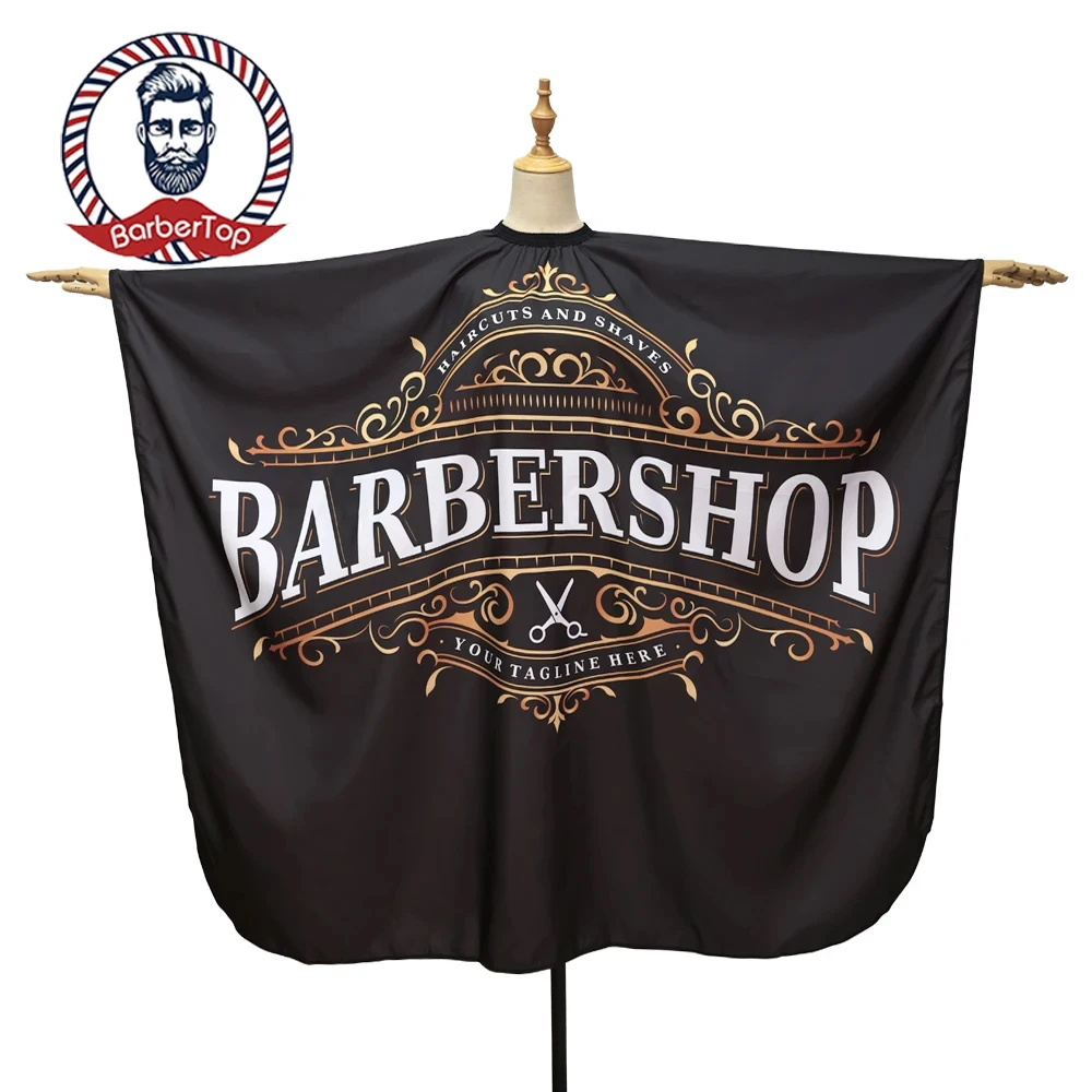 

Barber Haircut Apron Hair Cut Cape Salon Hairdress Gown - Hairdressing Coat for Home Hairdresser Accessory Ideal for Barbershop