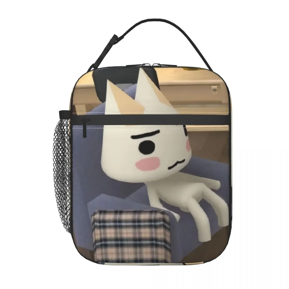 Custom Toro Inoue Cat Cartoon Animation Lunch Bag Women Warm Cooler Insulated Lunch Box for Kids School