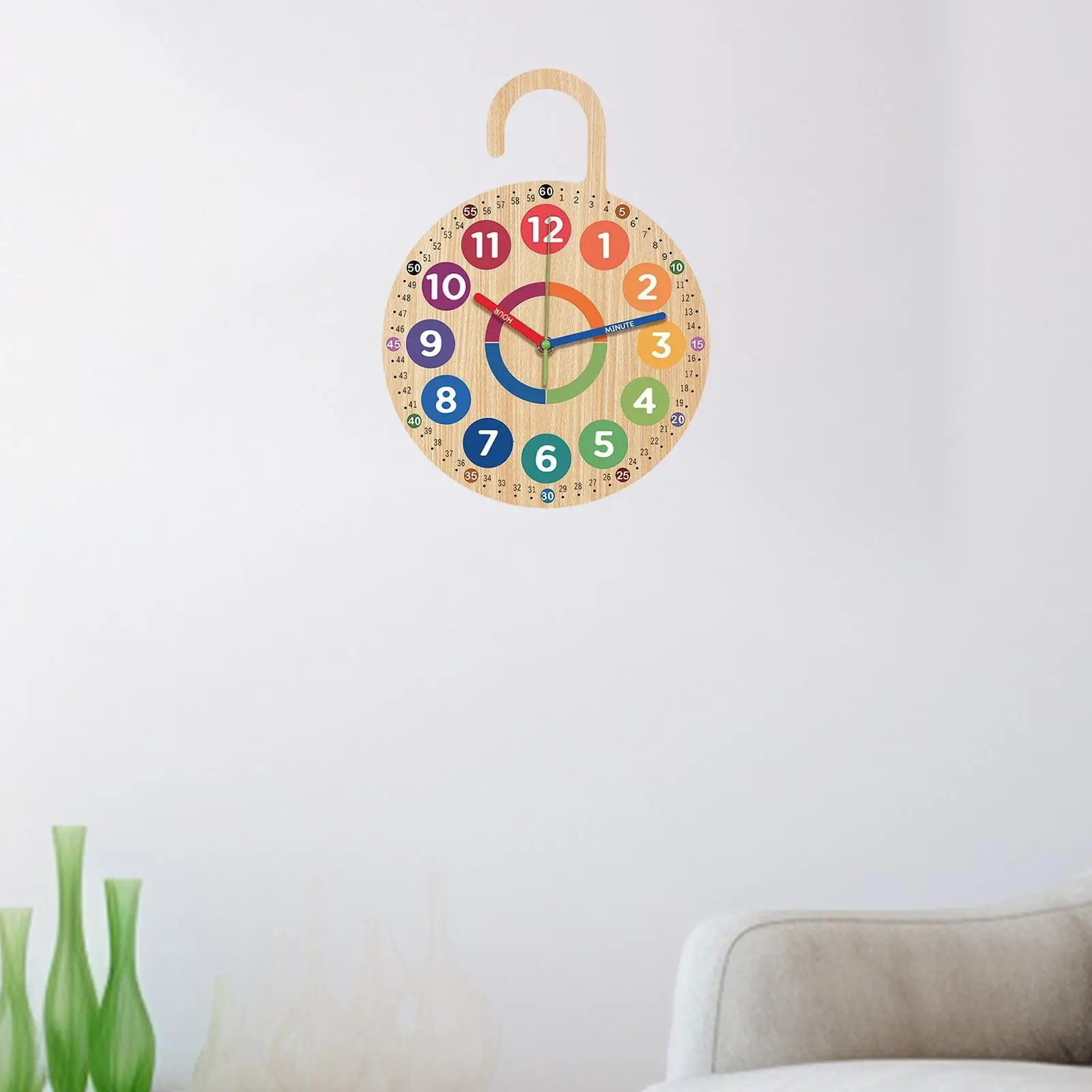 

Teaching Time Clock Silent Quiet Movement Children for Kids