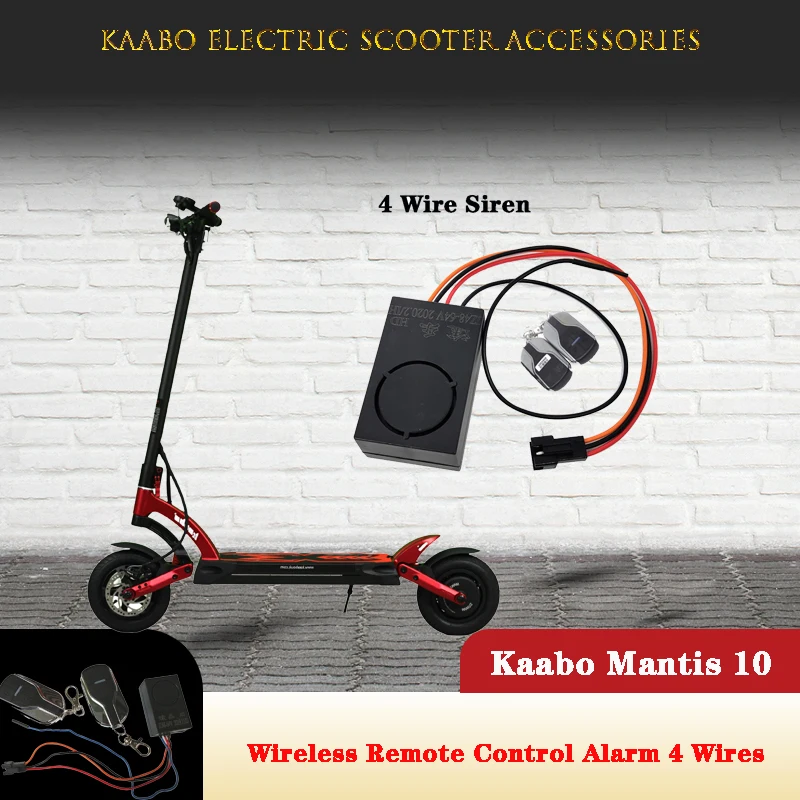 

Electric Scooter Wireless Remote Control Alarm Set 4 Wire/6 Wire Power Switch Key Lock for Kaabo Mantis 10 Wolf Warrior Dualtron