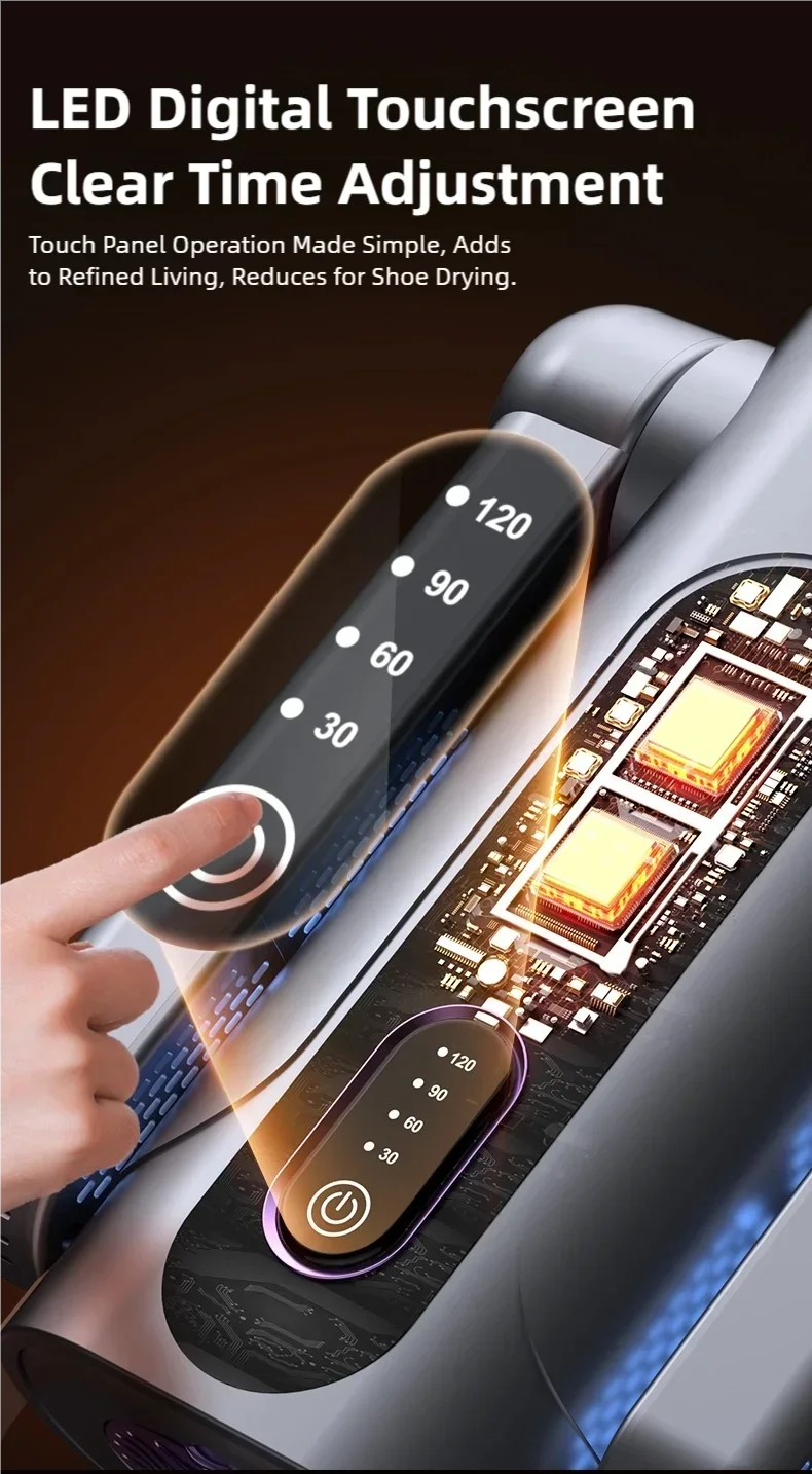 TINSOL Vierarmiger Schuhtrockner mit Duft 48 ° C Intelligente UV-Licht-Sterilisation und Desodorierung mit konstanter Temperatur – Detail 21