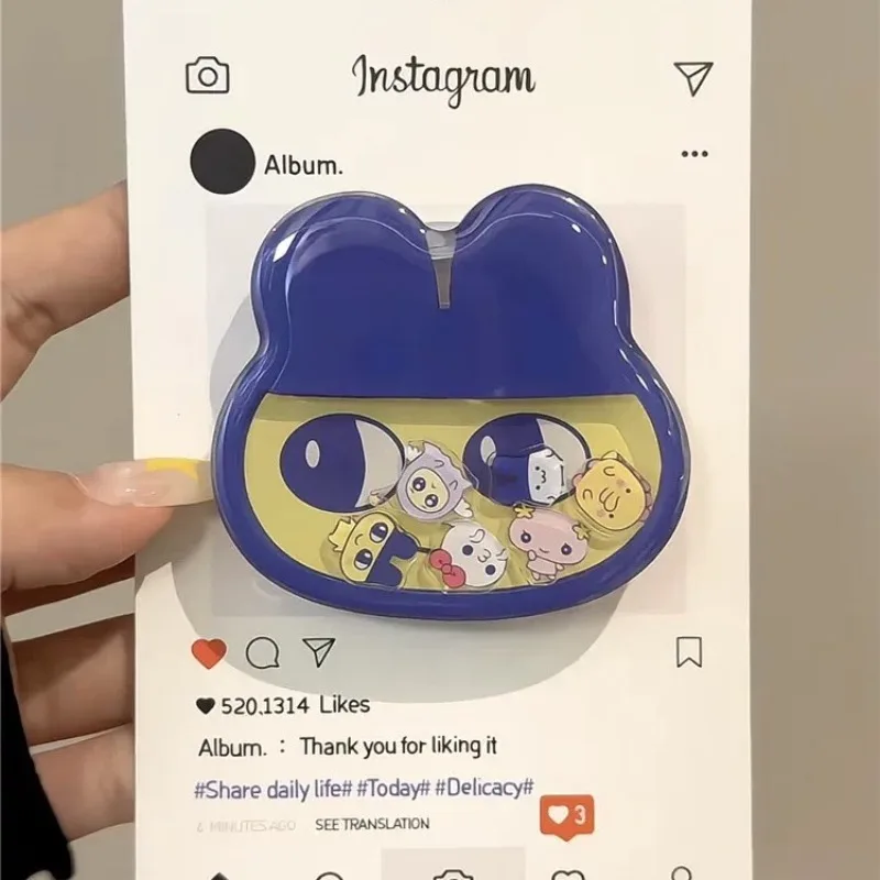 Support de téléphone magnétique à motif de dessin animé mignon, simple, tendance, petit et pratique, avec expressions amusantes