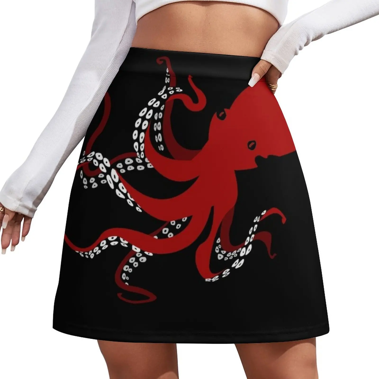 

Angry Octopus! Mini Skirt shorts Women's clothing