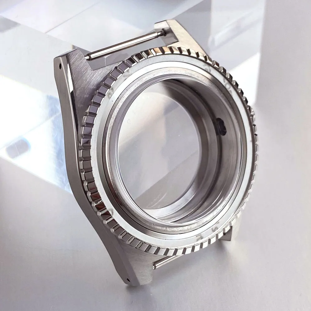 20ATM مقاوم للماء 40 مللي متر ساعة حافظة الياقوت ل 62MAS الغوص الرجال الساعات صالح NH35 NH34 NH36 NH38 ETA2824 PT5000 الزجاج الخلفي 120 انقر