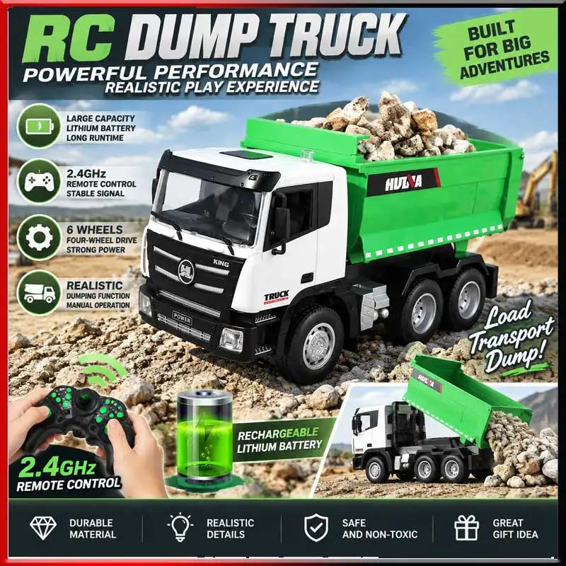 huina-1-18-scale-9-channel-remote-control-alloy-dump-truck-electric-engineering-vehicle-model-for-hobby-collection