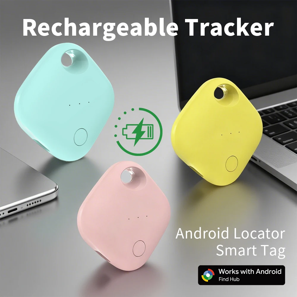 Long-Distance Tracker Positioning Far Away Finder for Android Google Find Hub Voice Locate Keys Smart Tag for Samsung Xiaomi GMS