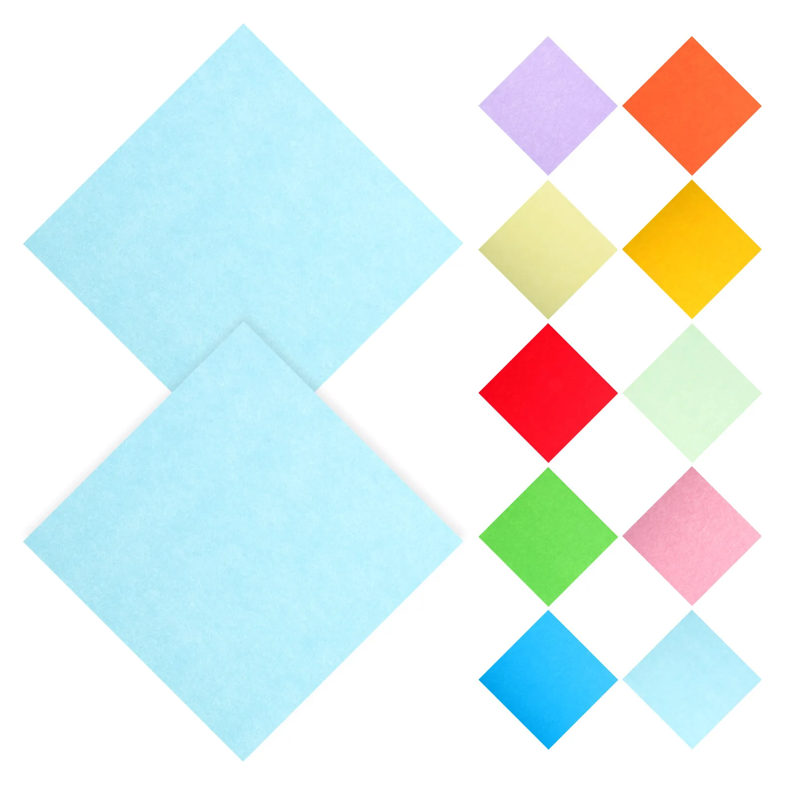 100 Sheets Assorted Color Origami Paper Double Sided Craft Cardstock for DIY Greeting Cards Scrapbooks and Creative Art