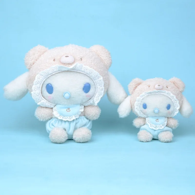 Kawaii Sanrio Plush Toys Hello Kitty My Melody Room Decor Kuromi Plushie Cinnamoroll Doll Plush Keychain for Birthday Present