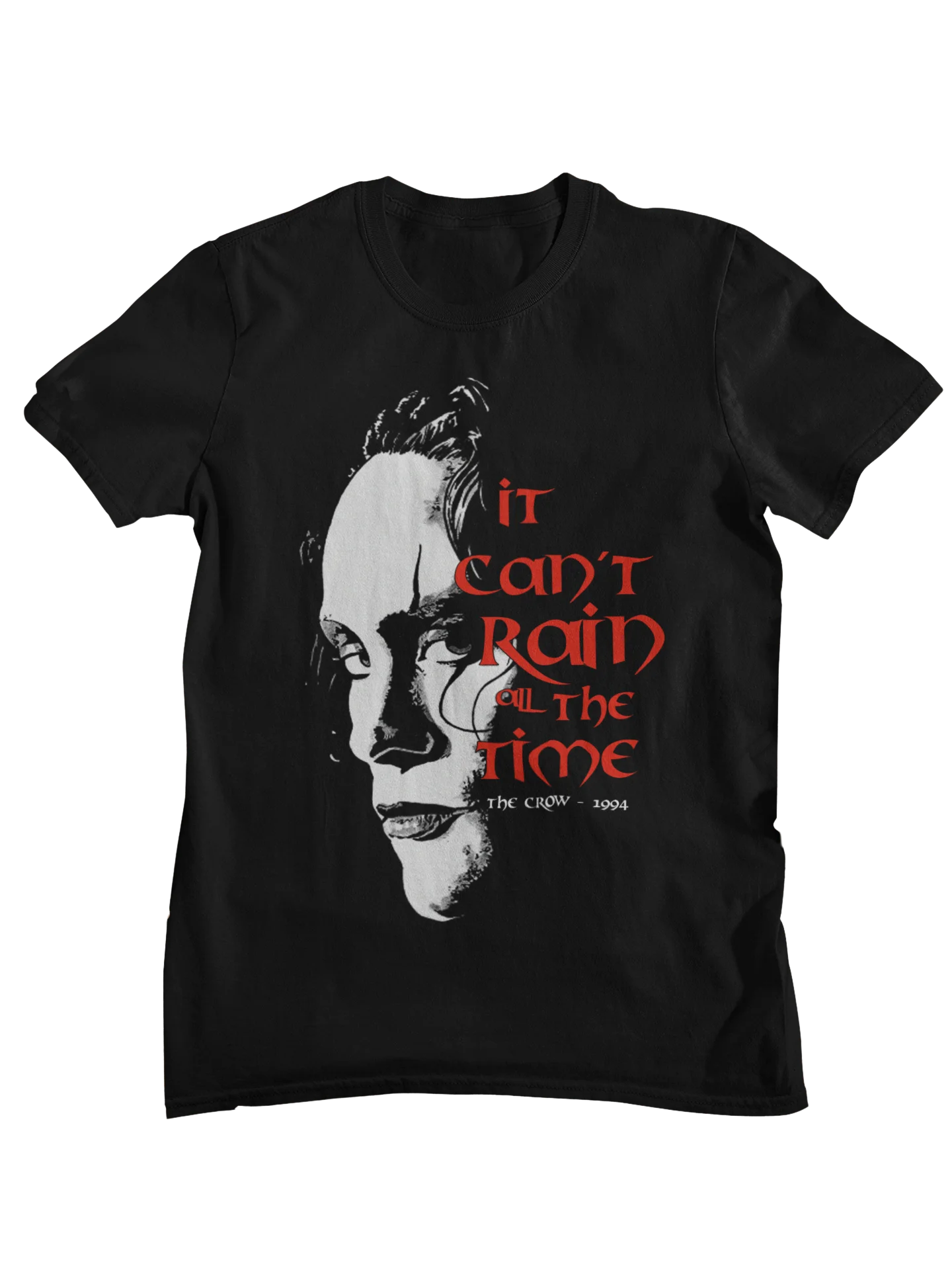 The Crow Vintage Style T Shirt Gothic Revenge Movie Print Casual Cotton Short Sleeve Streetwear Tee