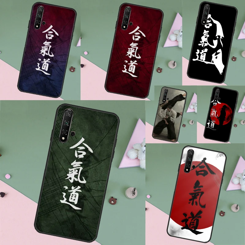 Japan Martial Aikido Case For Huawei Nova Y70 Y90 Y60 Y61 5T 9 10 SE 3i 7i 8i P Smart P20 P30 P40 Lite P60 Pro