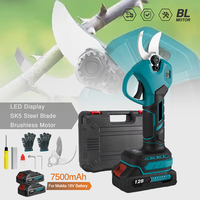 30mm Brushless Electric Pruner Shear 2 Gears Fruit Tree Bonsai Shrub Pruning Electric Scissors For Makita 18V Battery