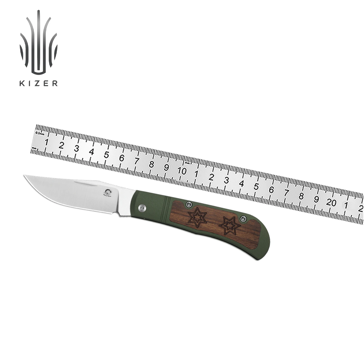 

Kizer Folding Knife Trestle Ki3761MC1/V3761MC1 S45VN/14C28N Blade Aluminum Handle Survival EDC Tools Knives