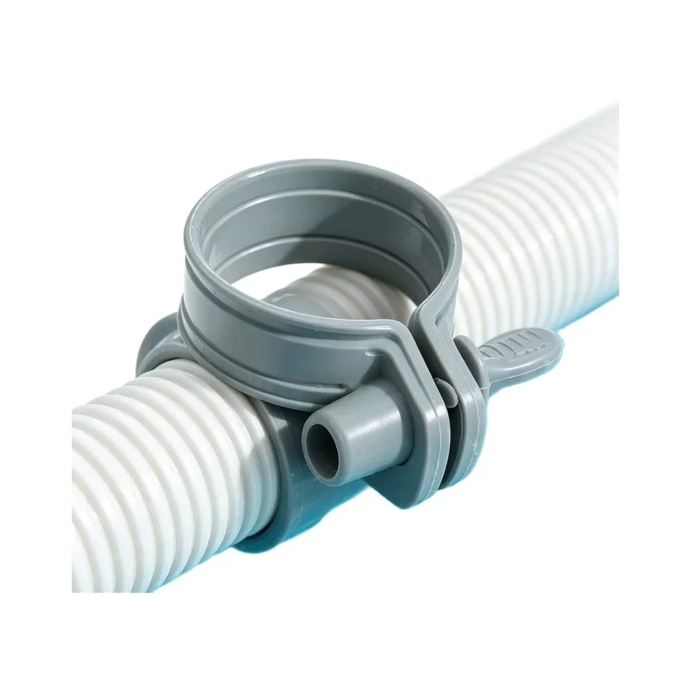 Adjustable Plastic Hose Clamps 6 Pack for Pool Hose Maintenance 32-38 mm Diameter Range Designed for Damp Conditions