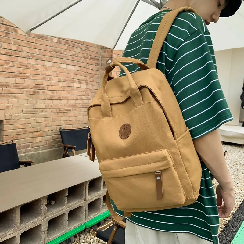 Nowy damski męski płócienny plecak uniwersytecki Mężczyźni Kobieta Retro Podróżna torba na książki Dziewczyna Chłopiec Laptop Student Moda Vintage Lady Torby szkolne