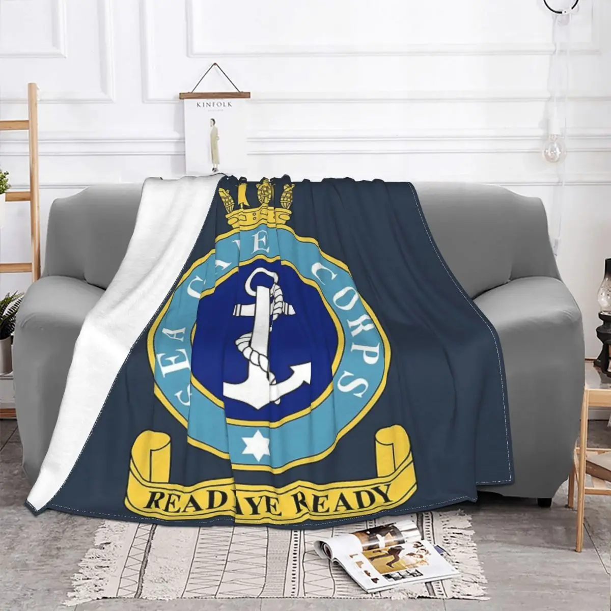 Sea Cadets United Kingdom Home Bed Blankets Blankets & Throws Thin Wadding Blanket Throw Blanket