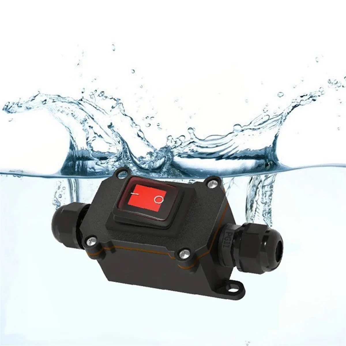 5PCS Waterproof Switch Ship Type Switch 12V/24V 30A Rain Proof Outside the Electrical Room Ampere Box Second Gear