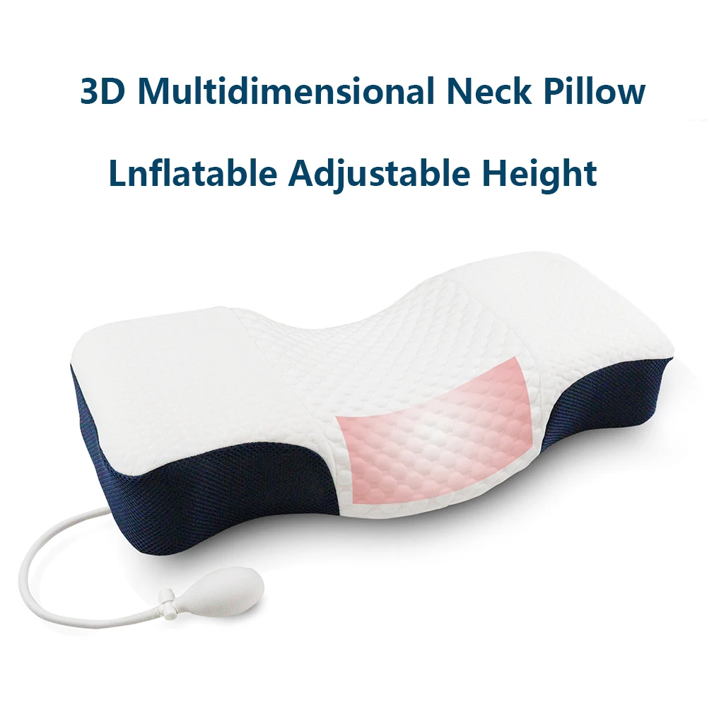 

Contour Memory Foam Cervical Pillow Ergonomic Orthopedic Neck Pain Pillow for Side Back Stomach Sleeper Remedial Pillows Cojin