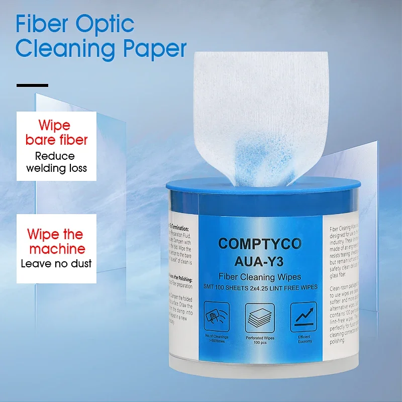 AUA-Y3 Fiber Optic Cleaning Paper Dust-Free Paper Wipe Paper FTTH Fiber Cleaning Tools