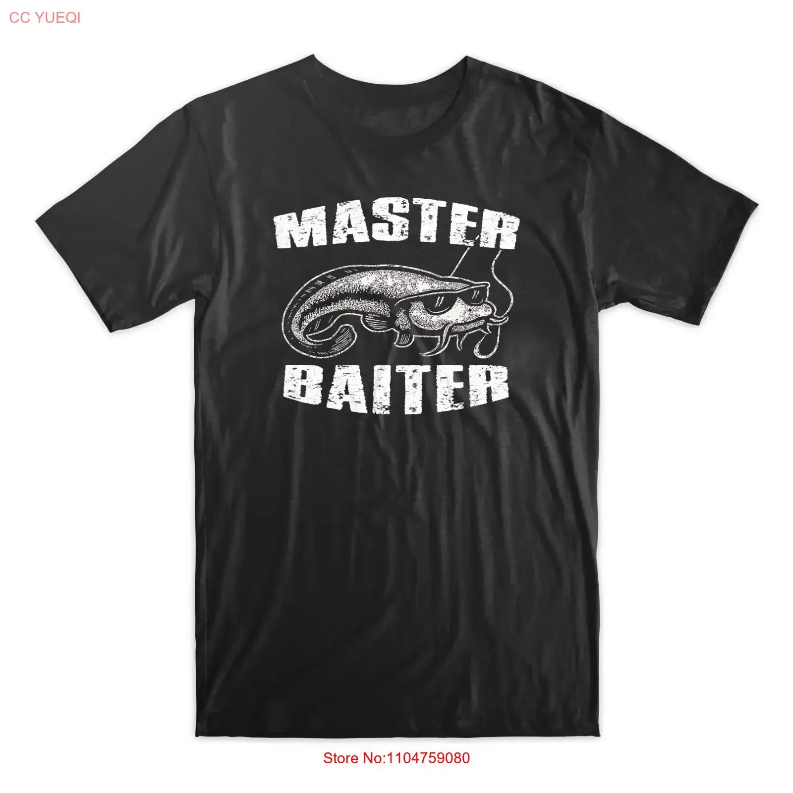 Master Baiter Fishing Retro Funny T Shirt vintage Washed Versatile Soft streetwear Breathable designer clothes Stretched