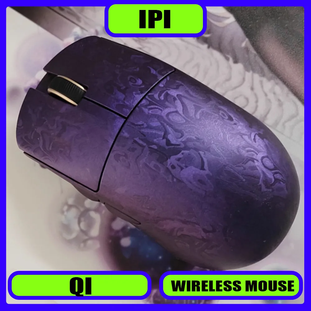 

IPI QI Wireless Mouse Composite Carbon Fiber Large-Hand 30000 DPI 8K Nordic 52840 PAW3950 500mAh Battery 1K Wired Gaming Mouse
