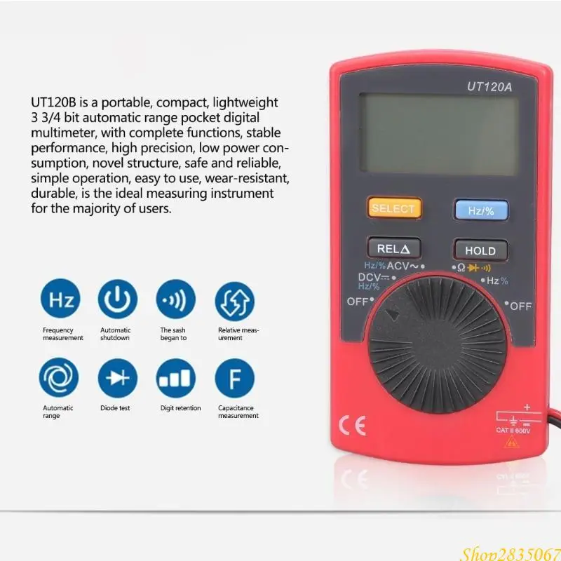 High Accuracy Digital Multimeter With Automatic Ranges for Measurements in Household & Industrial Setting User Friendly 831F