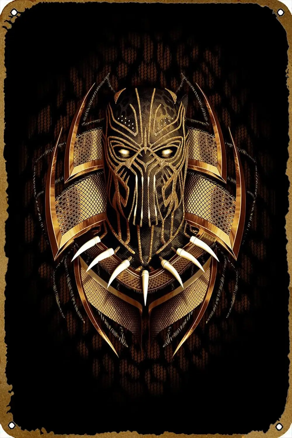 All Hail King Killmonger Movie Poster Metal Tin Sign 8x12 inch Wall Decor Gifts for Home,Street,Bars,Restaurants,Cafes,Store