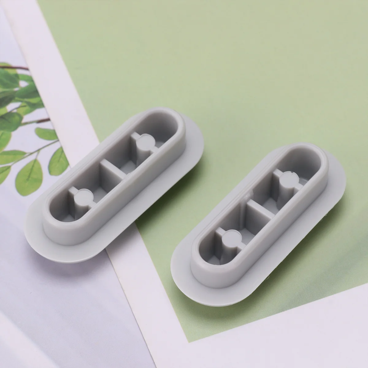 

2pcs Toilet Seat Bumper Plastic Durable Anti-Slip Gasket For Universal Toilet Seat Protection Cushioning Pad Grey