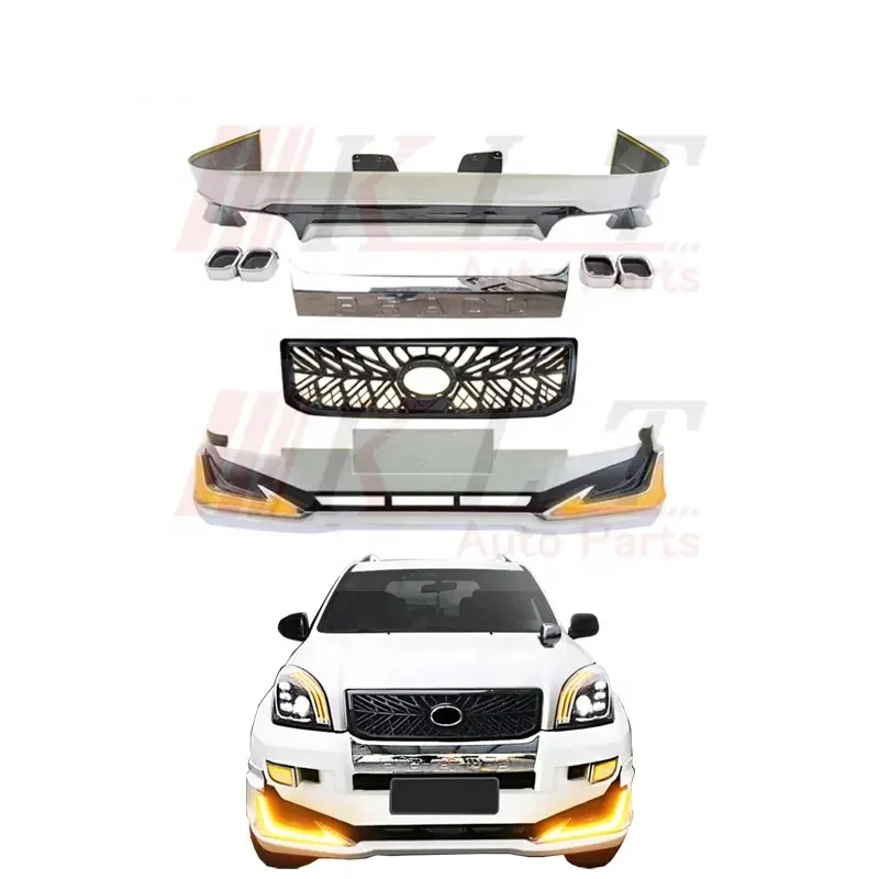 

KLT High quality Facelift Conversion Body kit For Toyota Land Cruiser Prado FJ120 2003-2009 Upgrade To Prado Modellista style