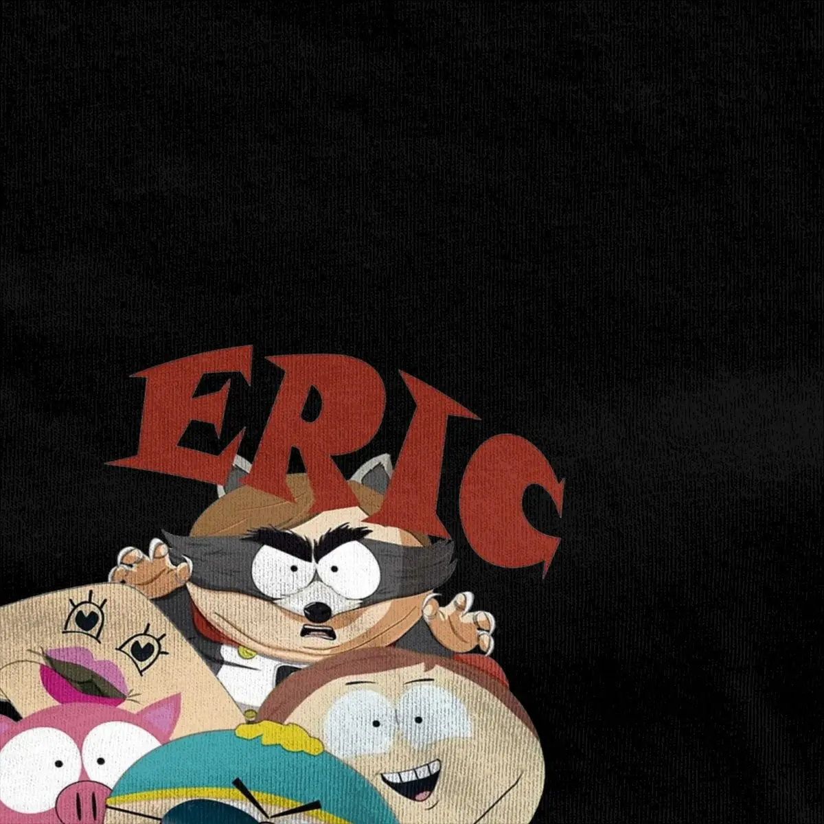 Camiseta de manga curta masculina, camiseta de algodão casual, tops com gola O, desenhos animados Ralph, South Park, ideia do presente