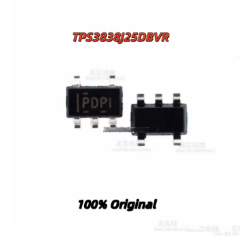 10PCS TPS3838J25DBVR Voltage Supervisor Reset IC SOT-23-5 SMD Monitoring Chip New Original