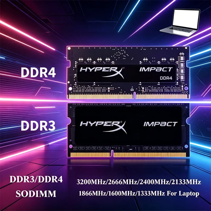 DDR4 RAM Laptop DDR3 Memoria DDR3L 16GB 8GB 4GB Notebook Memory 1333 1600 1866 2133 2400 2666 3200 MHz 1.2V 1.5V 1.35V