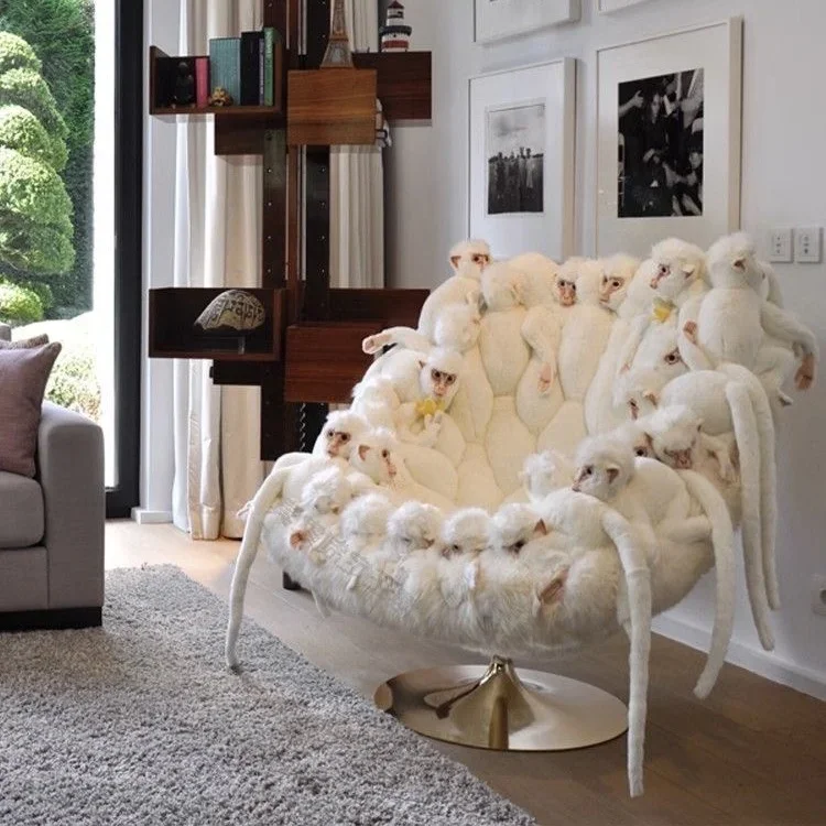 Nordic Designer Creative Personality Art Style Opposite Sex Doll Animal Doll Lazy Cloth Polar Bear Sofa