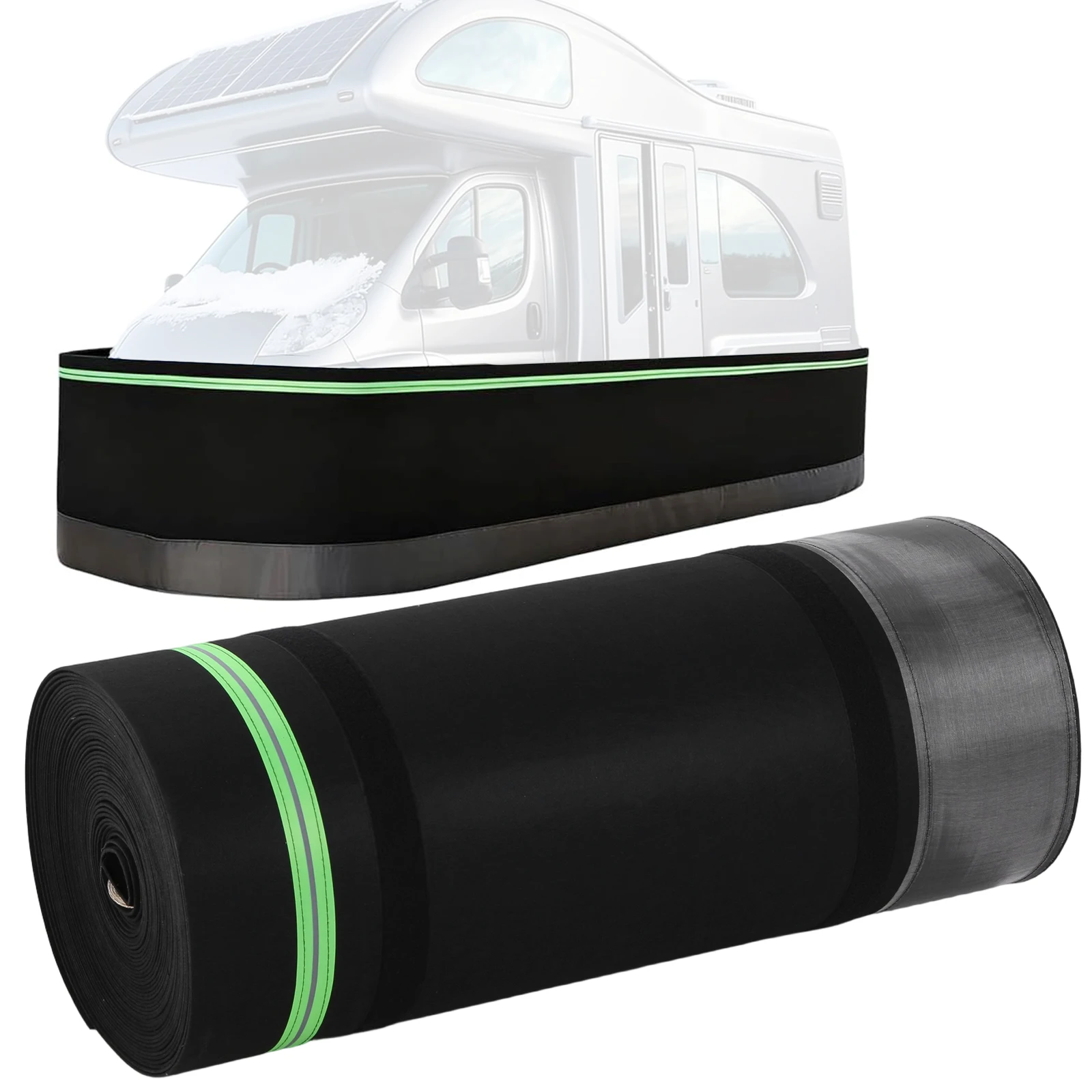 

Windproof Trailer Skirts Easy Installation Mobile Home Skirting Waterproof 39.37ft Heightx85.3ft Length for Gardens Outdoor Use