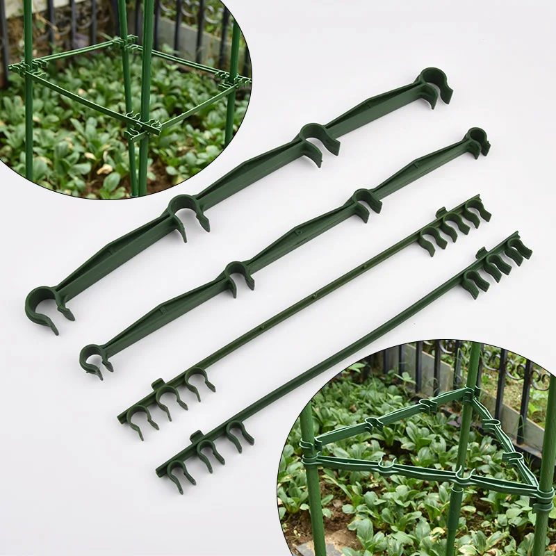 

10PCS Plant Stake Connection Rod Arm Gardens Splice Frame Balcony Outdoor Climbing Vines Multilayer Support Fixed Connector DIY