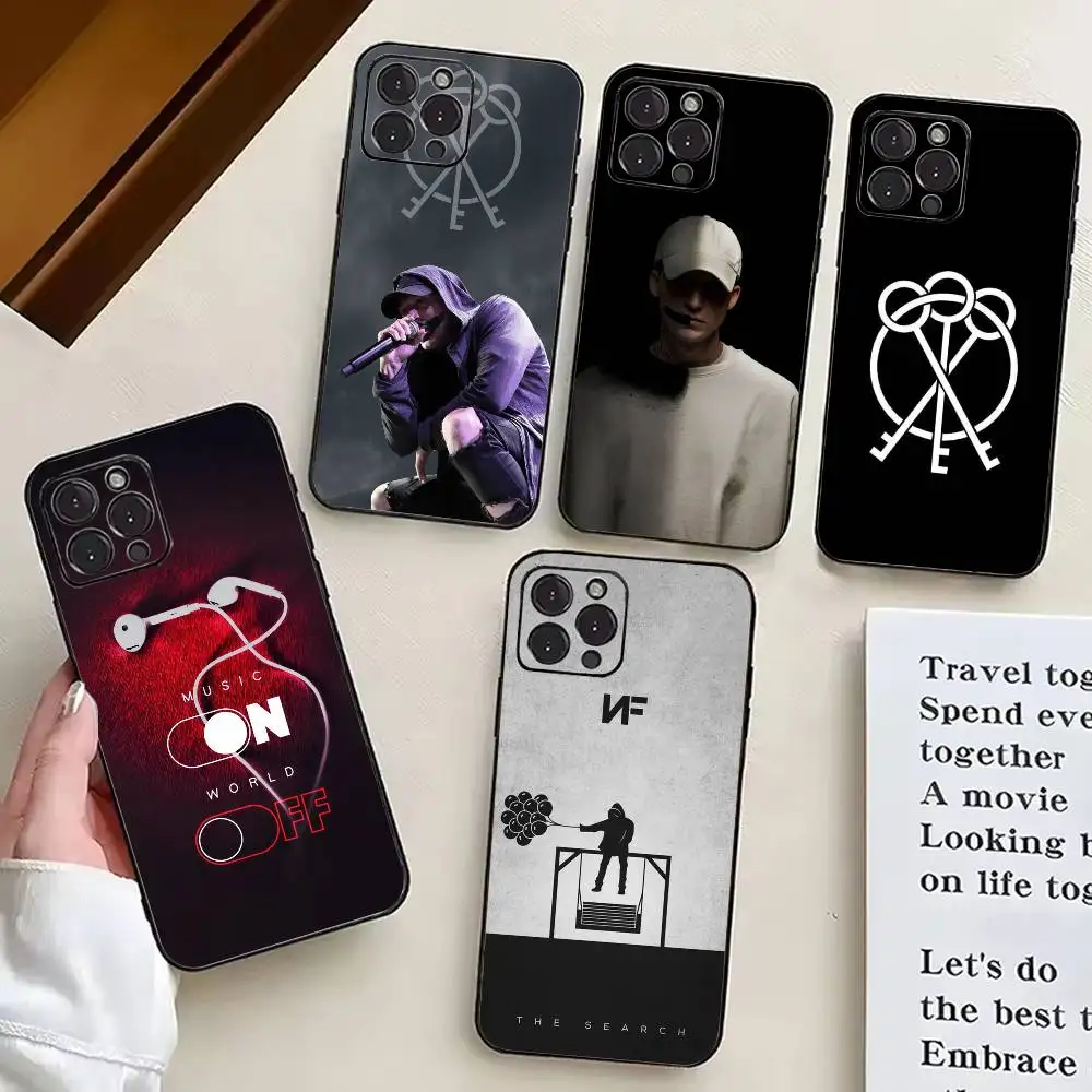 

Cool N-NF R-Rapper-es Phone Case For iPhone 17,16,15,14,13,12,11 Plus,Pro Max,XS,Soft Silicone Black Cover