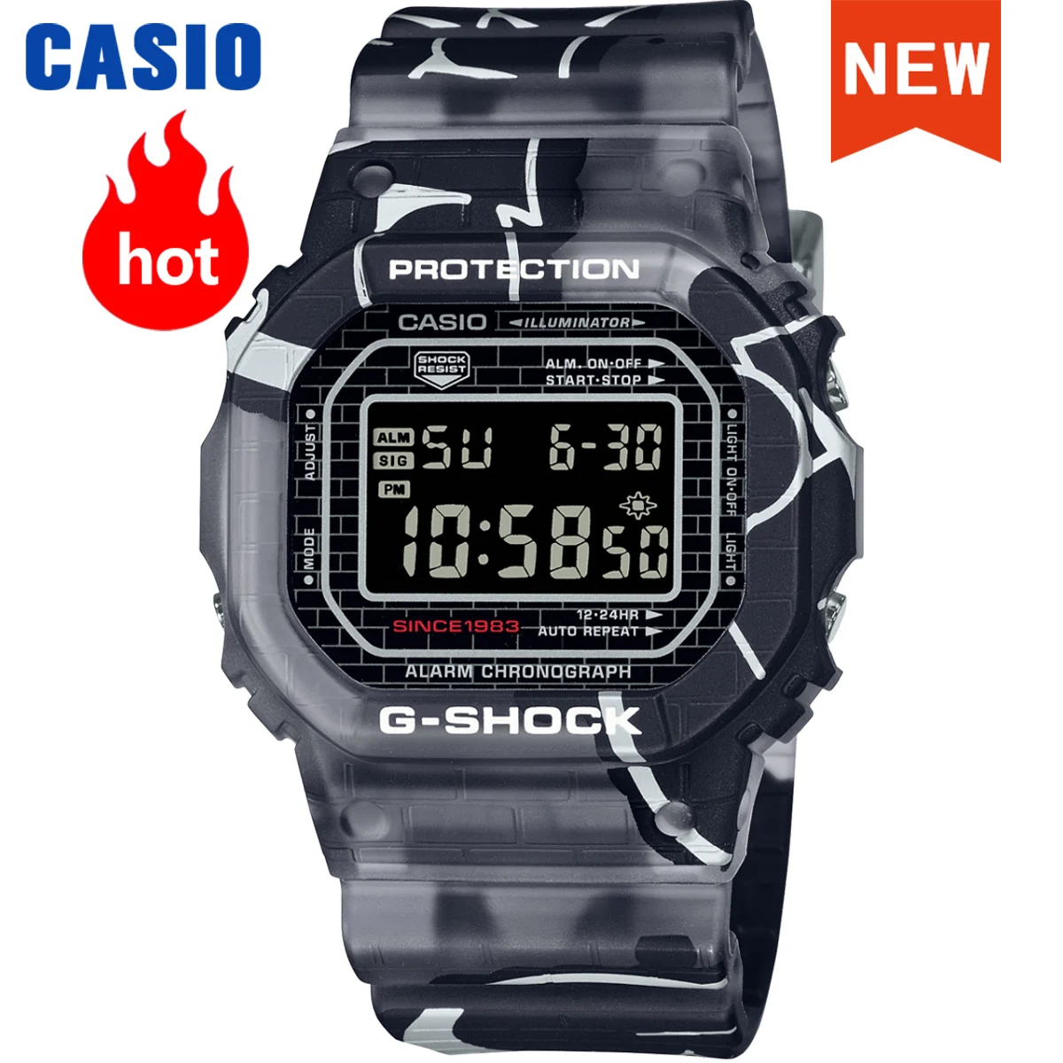 Casio watch men g shock quartz smart top brand luxury 40th Anniversary Limited Edition Graffiti Style Waterproof sports watch