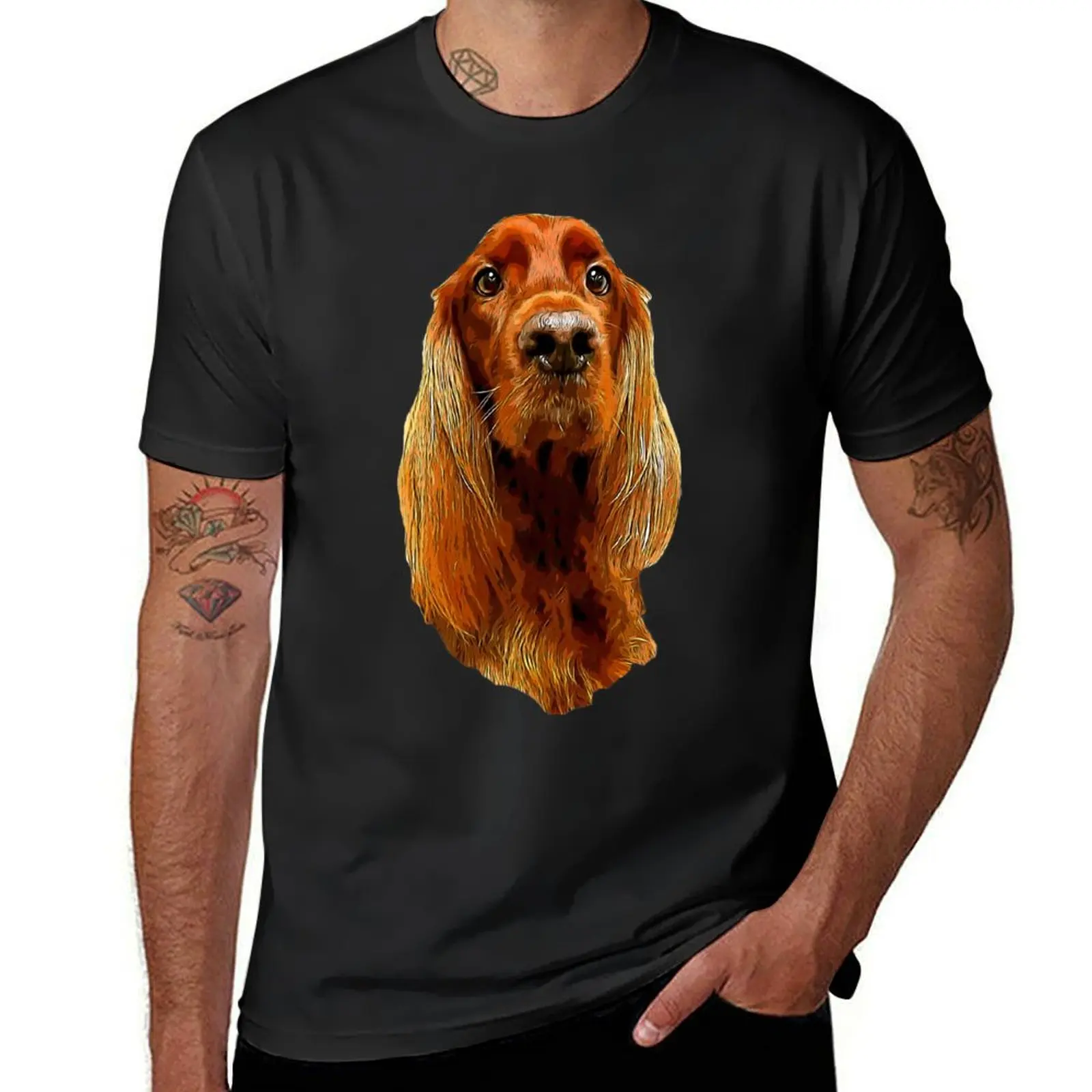 Irish Setter - Glamorous Dog! T-Shirt cute tops summer top quick drying hippie clothes fruit of the loom mens t shirts