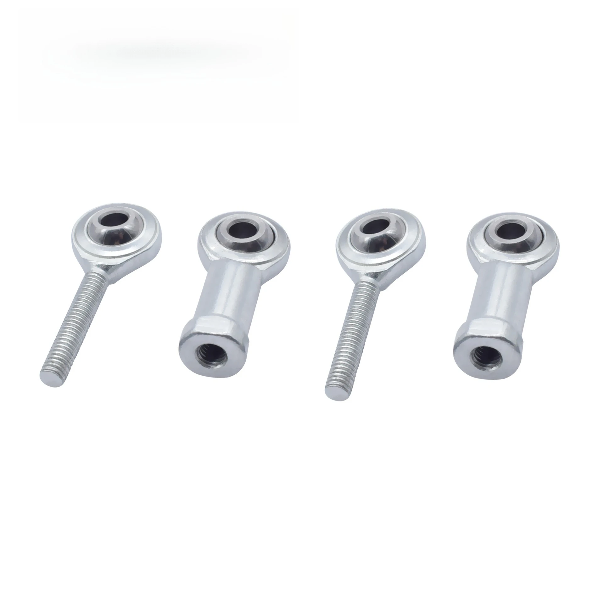 Fisheye ball head, connecting rod end, articulated linear bearing, external thread front and back teeth, steel to steel M3M4