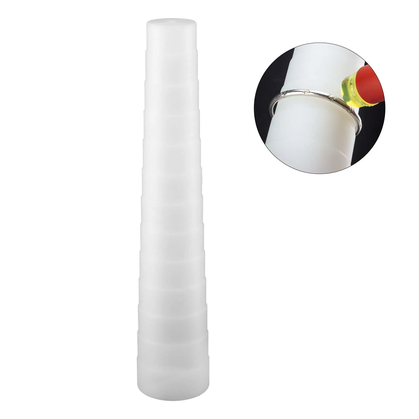 Economical Plastic Bracelet Mandrel, Solid Measuring Tool with Step Design for Jewelry, Bracelets, and Wristbands