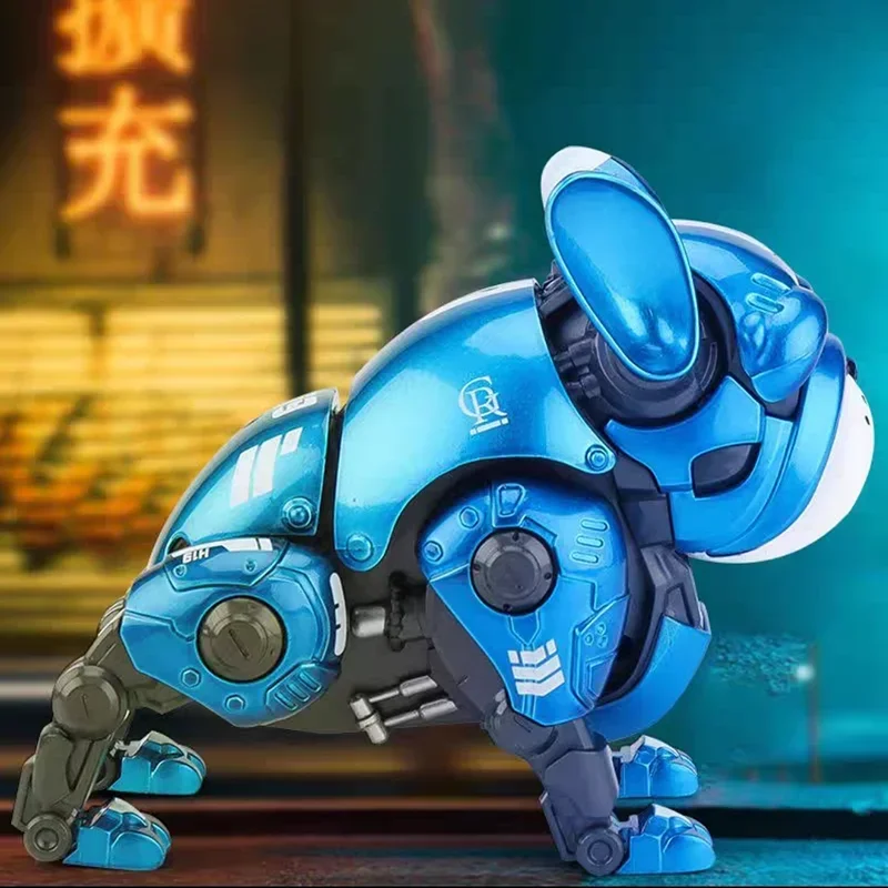 Upgraded Alloy Material Transformation Mechanical Bulldog Robot Dog Action Figures Collectible Model Adult Kids Toy Trendy Gifts