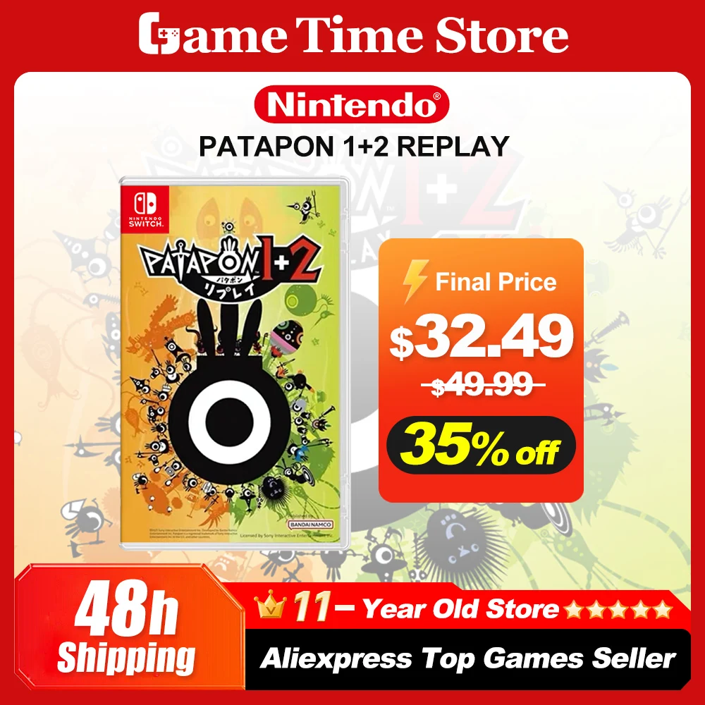PATAPON 1 + 2 REPLAY Ofertas de juegos de Nintendo Switch Juego de acción de cartas de juego físico 100% oficial para consola de juegos de Nintendo Switch