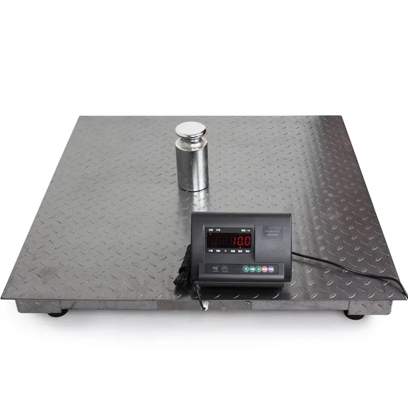 Wireless electronic floor scale 1-5 tons floor scale, factory logistics electronic scale 5 tons pig and cow small floor scale