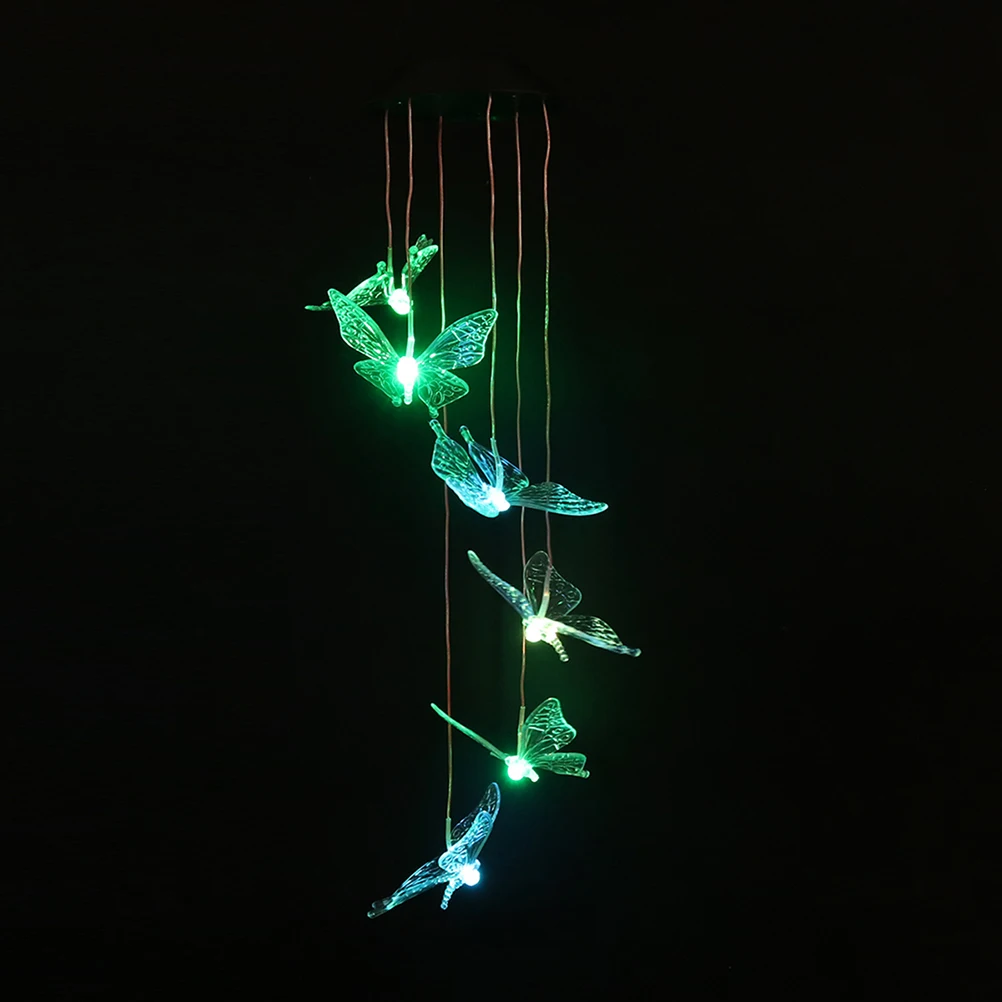 

Solar Powered Wind Chime Light LED Color Changing Outdoor Hanging Lamp for Garden Patio Balcony Porch Decoration