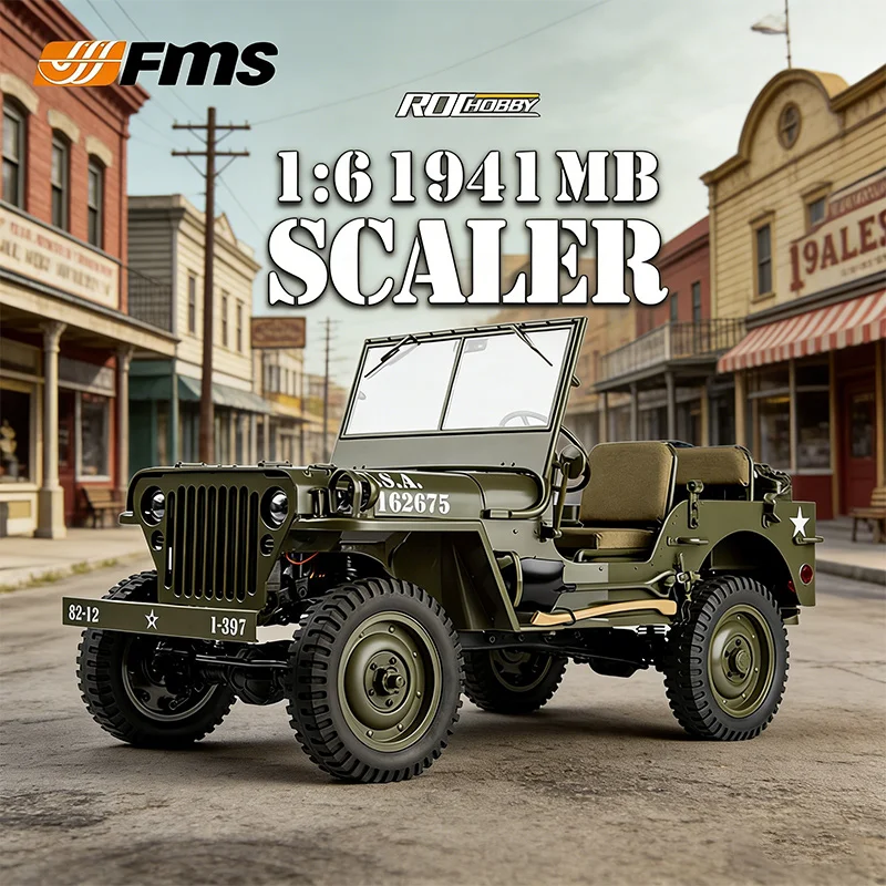 

FMS 1/6 Climber Willis Super Large Remote Control Car Off-Road Climbing 4WD Electric RC Model Toy Car About To Stop Production