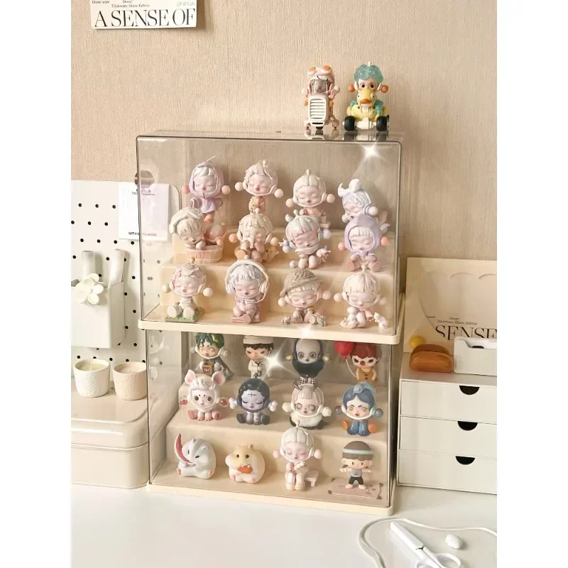 Blind Box Storage Display Stand Acrylic Transparent Lego Hand-made Decoration Display Cabinet for POPMart Dust-proof Display Box