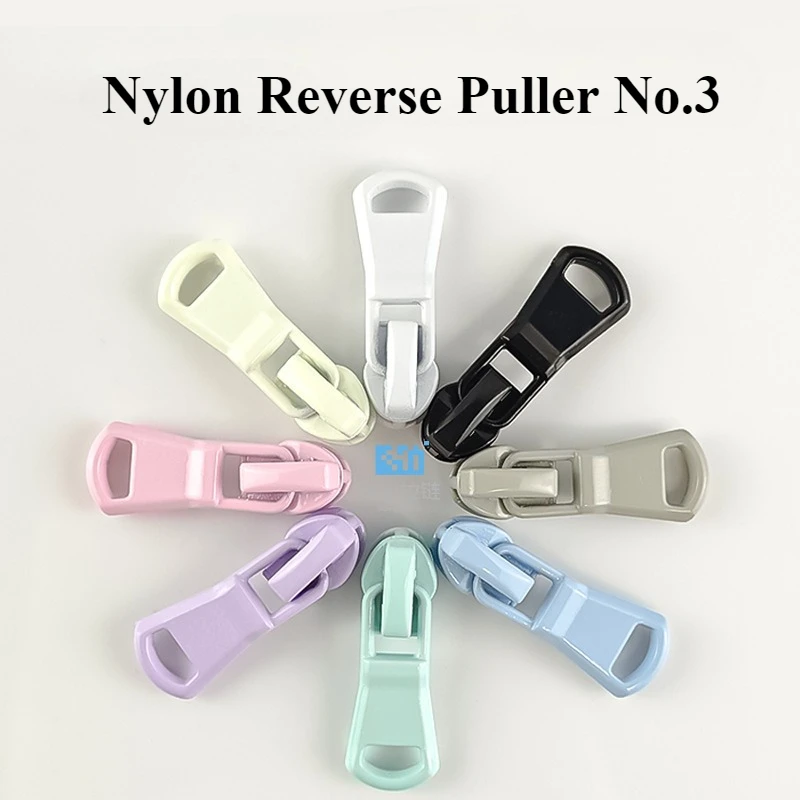 Nylon-Reißverschlussköpfe in Umkehrfarbe, hochwertige elektrophoretische Reißverschlussköpfe, langlebig und geschmeidig, für Jacken, Bettbezüge, Nähen und Reparieren