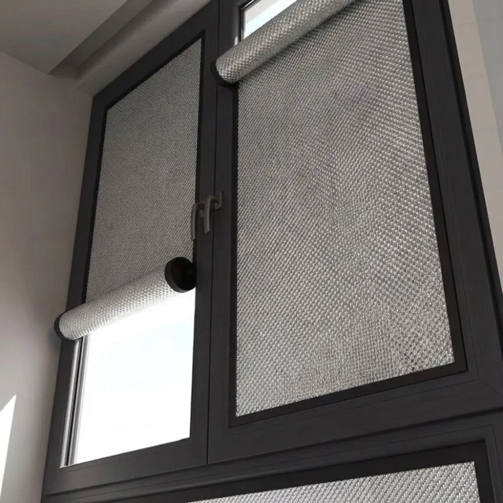 Self-adhesive Thermal Insulation Curtains Heat Insulation Anti-UV Aluminum Foil Window Shade Retractable Double Sided