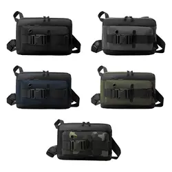 Mens Chest Bag Fanny Pack Chest Pouch with Zipper Daypack Portable Crossbody Bag Shoulder Purse for Workout Walking Traveling